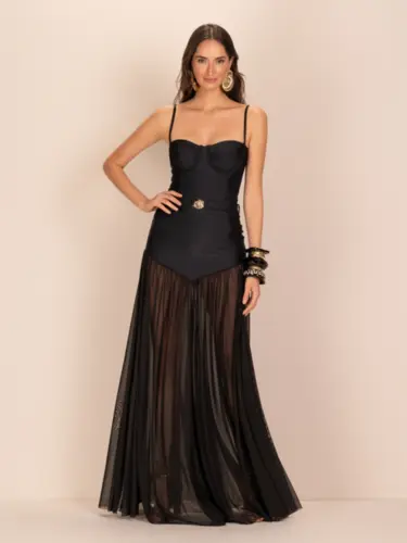 SAIA CÓS PRINCESA COM CINTO