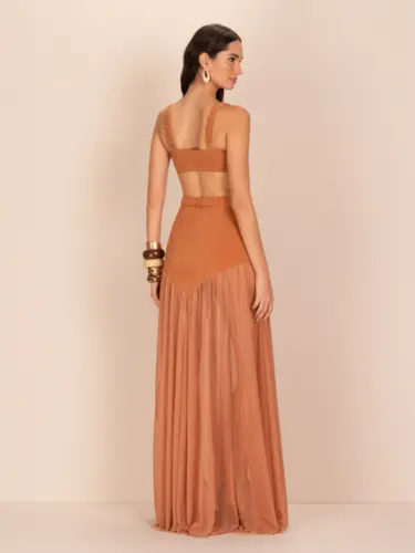 SAIA CÓS PRINCESA COM CINTO