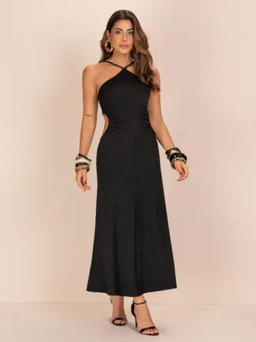 VESTIDO LATERAL VAZADA