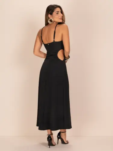 VESTIDO LATERAL VAZADA